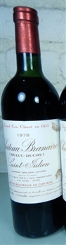 Chateau Branaire Ducru 1978 (damage label)