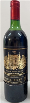 Chateau Palmer 1982 (damage label)