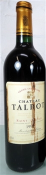 Chateau Talbot 1999 (damage label)