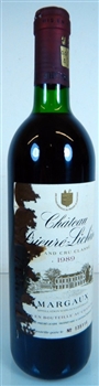 Chateau Prieure Lichine 1989 (damage label)