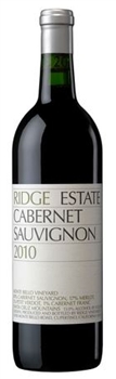 Ridge Estate Cabernet Sauvignon, Santa Cruz Mts 2019 (stained label)